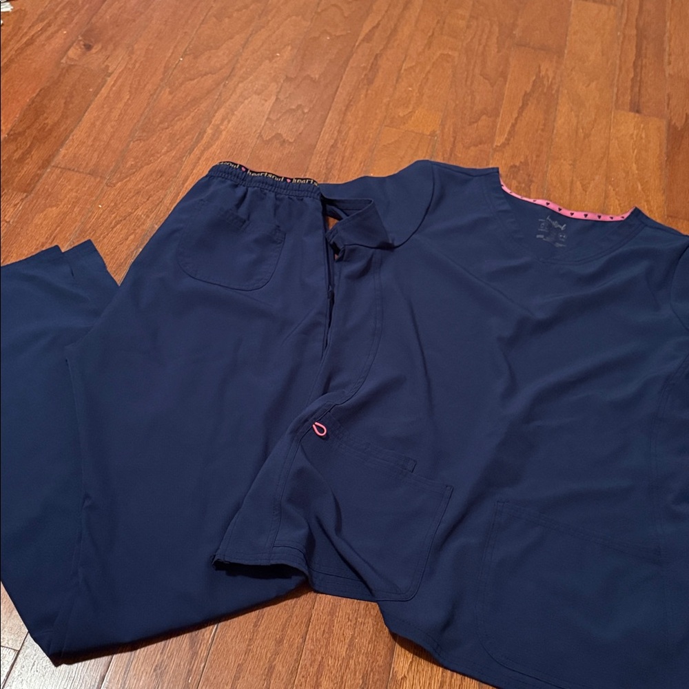 Navy Blue Scrub Set